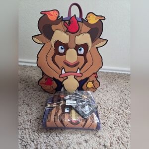 Loungefly Disney Beast with Birds Mini backpack with wallet